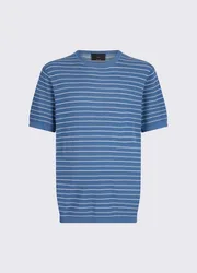 LIU JO t-shirt a righe uomo blue