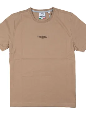 T-Shirt Basic Line - T-Shirt-kurzarm - beige - Herren - Size: M - Carlo colucci - FashionsVida