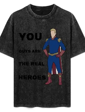 Homelander: You guys are the real heroes (The boys) T-Shirt Plus Size Lightweight Tee Shirt - Aliexpress - FashionsVida