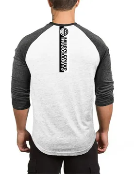 Mens Brand Casual Sporting Clothing Print T-Shirt Autumn Pullover O-Neck Pull Homme Top Comfortable Slim Fit 3/4 Sleeve TShirt - Aliexpress - FashionsVida
