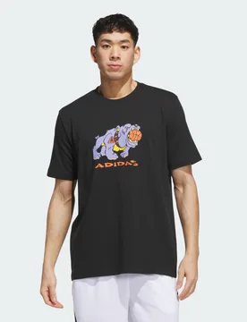 T-shirt con grafica That Dawg in Em L Black - Adidas - FashionsVida