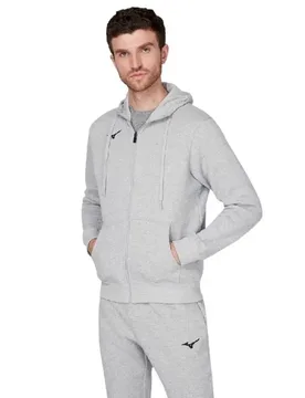 Hoodie FZ - Gris - male - Size: L - Mizuno - FashionsVida