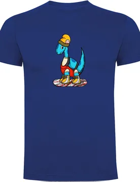 T-shirt à Manches Courtes Dino Snow Royal Blue 2XL - Kruskis - FashionsVida