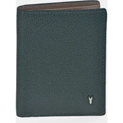 Cartera hombre con tarjeteros en piel color negro-azul