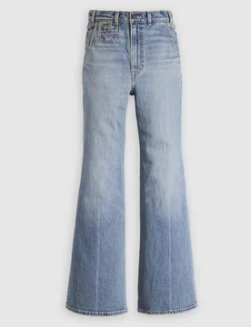 Levi'S Womens Next Saturday Ribcage Bells Vintage Jean - Blue - Size 26w/34l - Levis - FashionsVida