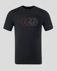 Official Haas Team Unisex Regular Fit T-shirt Monogram Graphic - Black 4XL unisex