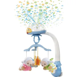 Móvil proyector Cuenta ovejitas, Carrusel de cuna para bebés, extraíble y con mando a distancia Baby
