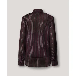 W11 - camisa de mujer fluida de rayas