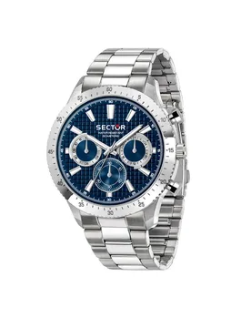 Orologio 270 5 Mm Silver / Navy Dial One Size - Sector - FashionsVida