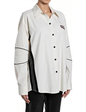 Camisa de mujer de manga larga con diseño moderno - Replay - FashionsVida