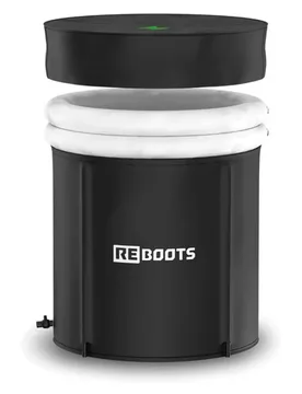 Bagno Di Ghiaccio Ice Tube 2 Valves Black - Reboots - FashionsVida