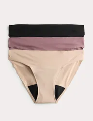 Pack No VPL Period Bikini Knickers Black Mix female