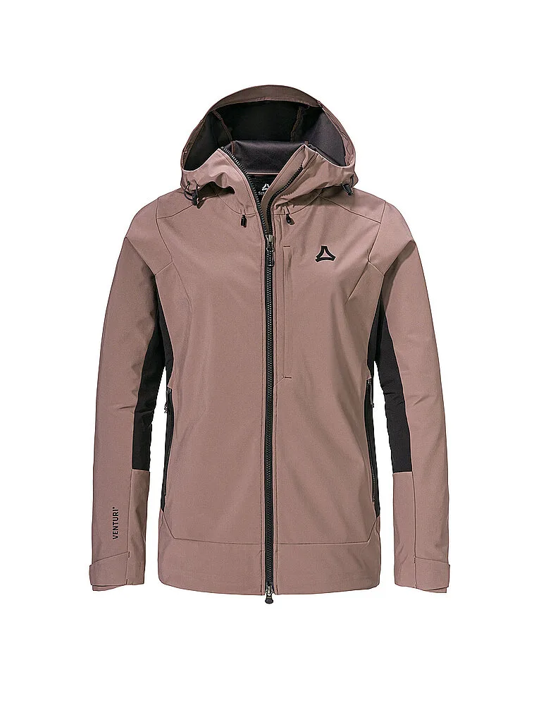 SCHÖFFEL Damen Touren Softshelljacke Milagle Hoodie hellbraun 40 W - Schöffel - FashionsVida