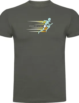 Speed Of Light Short Sleeve T-shirt Dark Army Green 2XL Men - Kruskis - FashionsVida