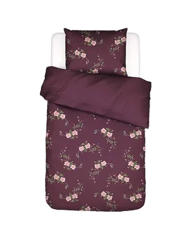 Sábanas de satén MAREN 70x90cm/140x200cm Malva Wne rojo oscuro - Essenza - FashionsVida