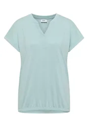 XXL Solid Rib Collar Tunic female