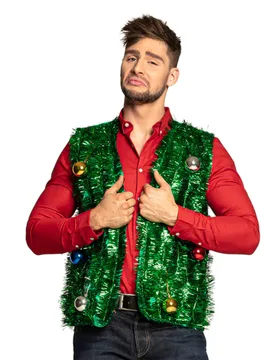 Weihnachts-Weste für Erwachsene Weihnachtskostüm grün - BOLAND BV - FashionsVida