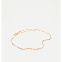 Cinturón de anillos ovalados con brillantes