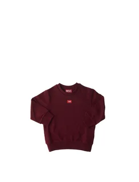 Felpa girocollo JUNIOR BOY BORDEAUX 14Y - Diesel - FashionsVida