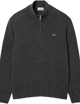 Pullover Classic 1/4 Zip, grau s - Lacoste - FashionsVida