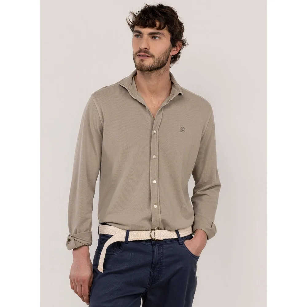 Camisa piqué de hombre lisa - El Ganso - FashionsVida