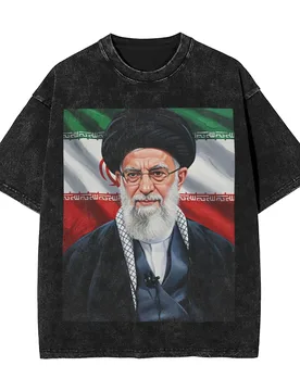 S-Seyyed Ali K-Khamenei T-Shirt Hip Hop T Shirts Short-Sleeve Awesome Tops Summer Cotton O Neck Oversize Top Tees - Aliexpress - FashionsVida