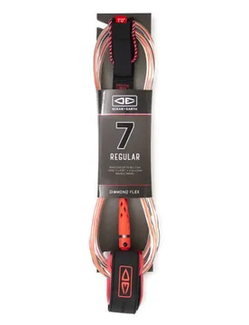 Leash De Surf Regular 7´0´´ Moulded Surfboard Coral One Size unisex - Ocean & Earth - FashionsVida