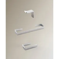 Colección de accesorios de baño en cromo Kos