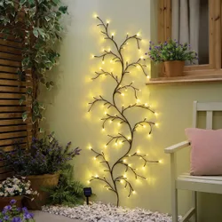 Wanddeko Solar-Weidenranke 96 LEDs