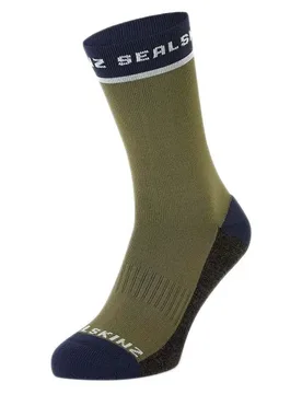 Calzini Foxley Active Olive Green / Black - Sealskinz - FashionsVida