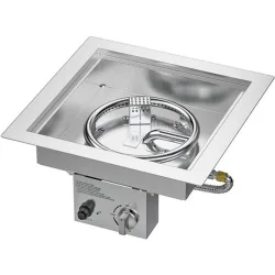 Quemador Exterior Gas Cuadrado Nora 405 x 405 Gas Natural