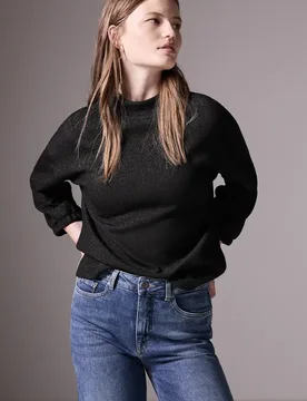 Street One Glänzendes Shirt female Schwarz - Street One Studio - FashionsVida