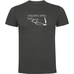 Sailing Dna Short Sleeve T-shirt Dark Grey M Men