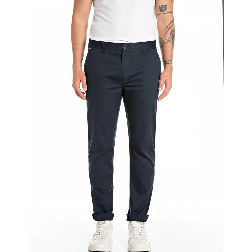 Chino de hombre relaxed fit de algodón - Replay - FashionsVida