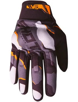 Guanti moto Cross Enduro Camo Arancione taglia 8 - Shot - FashionsVida