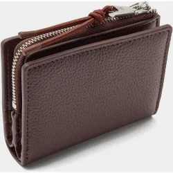 Cartera de mujer pequeña con cierre de cremallera en liso