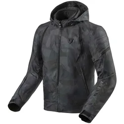 Giacca Moto In Tessuto FLARE 2 Mimetico Nero Grigio taglia M
