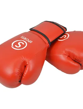 Gants De Boxe Artificiels Cuir 6oz Red One Size - Sporti France - FashionsVida