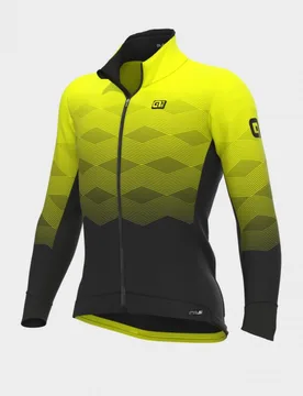 Giubbino invernale ciclismo PR-R MAGNITUDE nero-giallo fluo - ALE' - FashionsVida