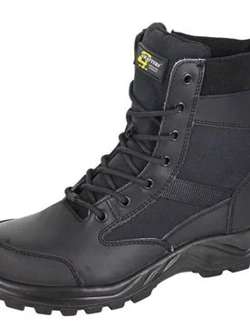 Dmz 6 Mens Safety Boots - Black Leather - Size Uk 11 - Grafters - FashionsVida