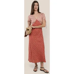 Vestido midi de mujer de flores sophie