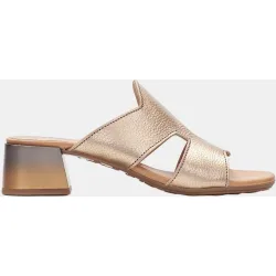 Zapatos mujer sandalias Mule de tacón en piel