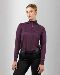 Damen Funktionsshirt MESH aubergine S