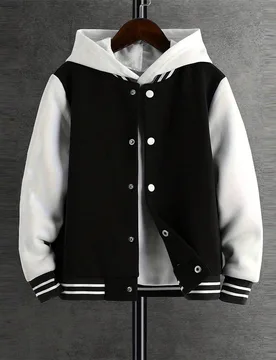Pieza Sudadera con capucha de unicolor casual para niños preadolescentes, estilo deportivo universitario, primavera/otoño 12Y - Shein - FashionsVida