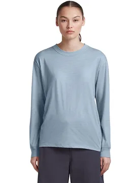 T-shirt à Manches Longues 150 Tech Lite Relaxed Zinc Blue M - Icebreaker - FashionsVida