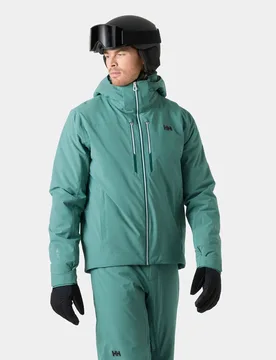 Men's Alpha Lifaloft Lightweight Ski Jacket Green 2XL - Opal Green - Male - Helly Hansen - FashionsVida