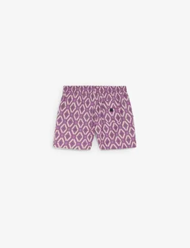 Bañador bermuda de hombre con estampado geométrico y bolsillo trasero - Scalpers - FashionsVida