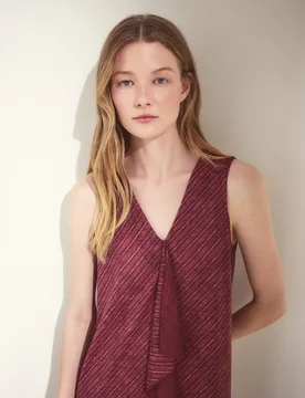 Vestido sin mangas con volante central - Woman El Corte Inglés - FashionsVida
