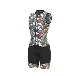 Body ciclismo donna PR-R TATTOO bianco