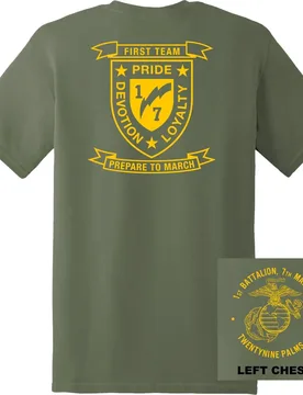 USMC 1st Battalion 7th Marine Regiment T-Shirt Short Sleeve Casual 100% Cotton Mens T Shirts - Aliexpress - FashionsVida